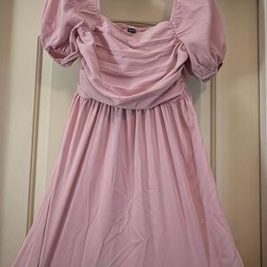 SHEIN Pink Midi Dress